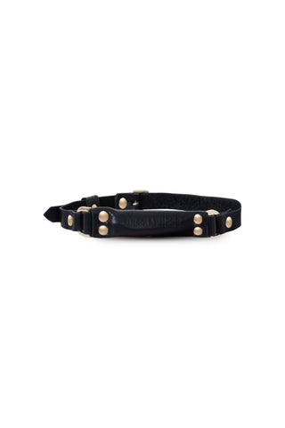 Leather Ball Gag "VOID" Black