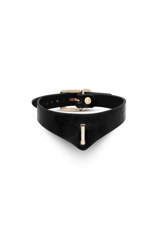 Leather Choker "GAUGE" Black
