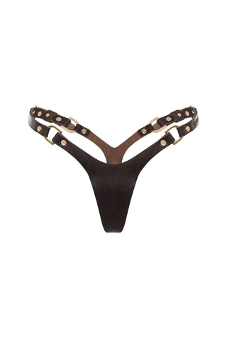Leather Panties Brown
