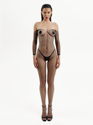Fishnet Body Stocking "GLEAM" fishnets - Dr.Harness Lingerie & Leather - 1