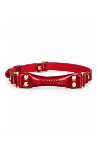 Leather Ball Gag "VOID" Red gag - Dr.Harness Lingerie & Leather - 1