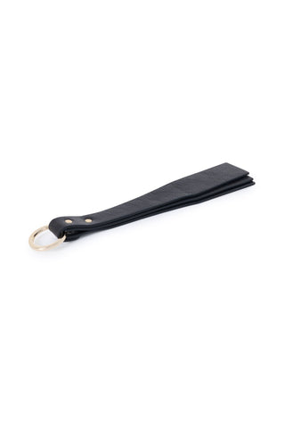 Leather Riding Crop "PEAK" Black impact play - Dr.Harness Lingerie & Leather - 1