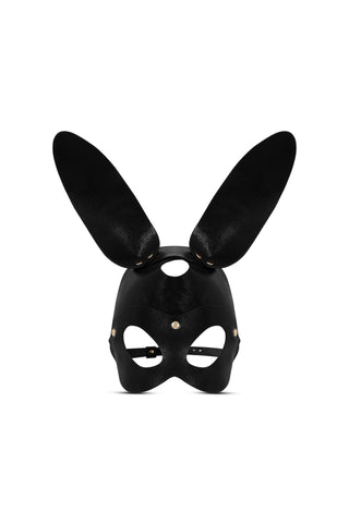 Bunny Mask Leather Charm Black leather accessories - Dr.Harness Lingerie & Leather - 1