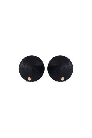 Nipple Pasties "STISKINI" Black leather accessories - Dr.Harness Lingerie & Leather - 1