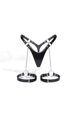 Bridget Leather Panties - Dr.Harness - leather garters