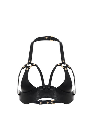 Leather Bra "SHIFT" leather lingerie - Dr.Harness Lingerie & Leather - 1