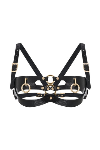 Leather Bra "SLATE" leather lingerie - Dr.Harness Lingerie & Leather - 1