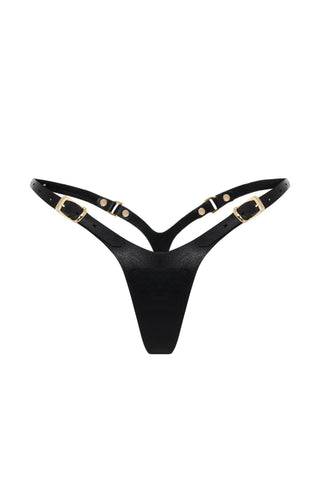 Leather Panties "MIDNIGHT" leather lingerie - Dr.Harness Lingerie & Leather - 1