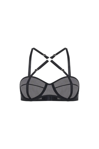 Balconette Bra "RADIANT" lingerie - Dr.Harness Lingerie & Leather - 1