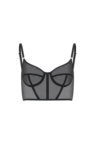 Mesh Cup Bra "AETHER" lingerie - Dr.Harness Lingerie & Leather - 1