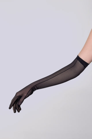 Mesh gloves black - Dr.Harness - lingerie