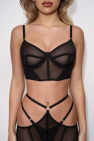 Midnight Serenade Garter Skirt - Dr.Harness - lingerie