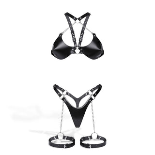 Leather Set "Bridget" - Dr.Harness - setbragarters