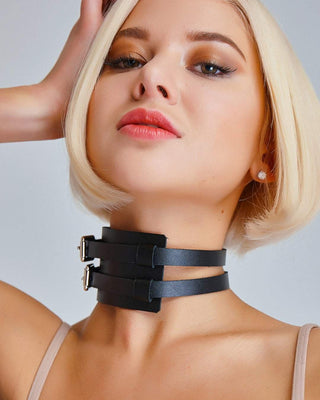 Leather choker "MyWay" - Dr.Harness - harness
